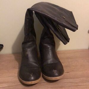 Rampage size 7.5 realto brown below knee to knee high boots